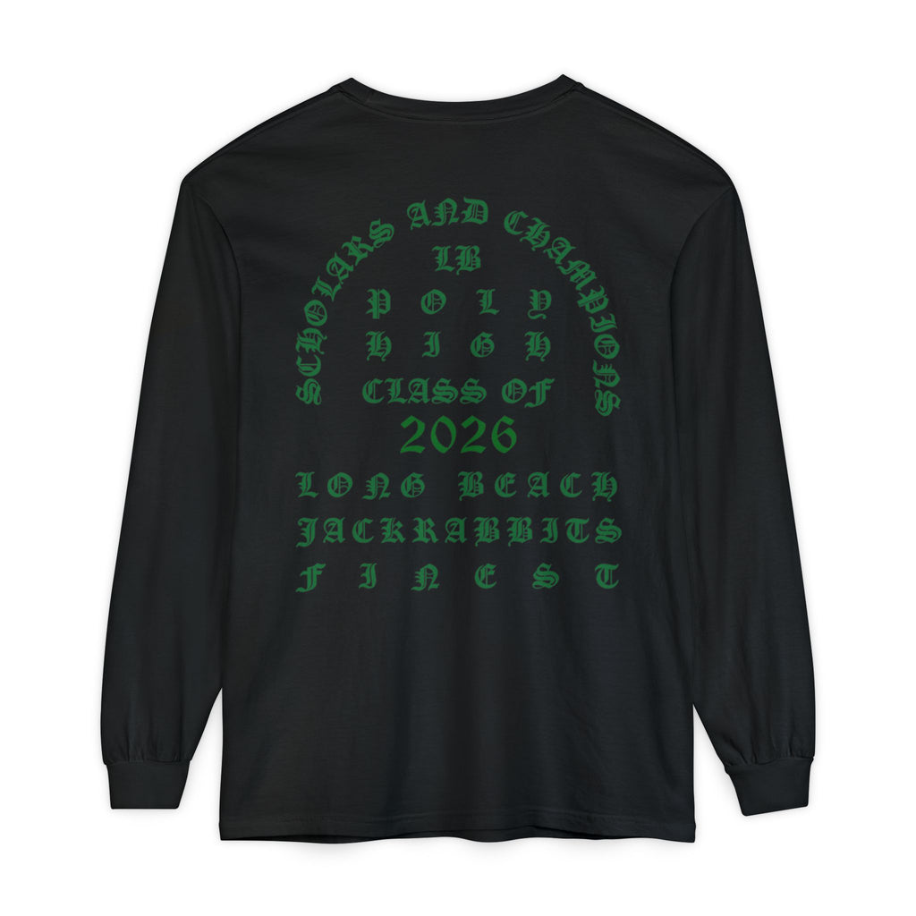 LB Poly Premium Personalizable "Graduation Year" OG Garment-Dyed Long Sleeve T-Shirt