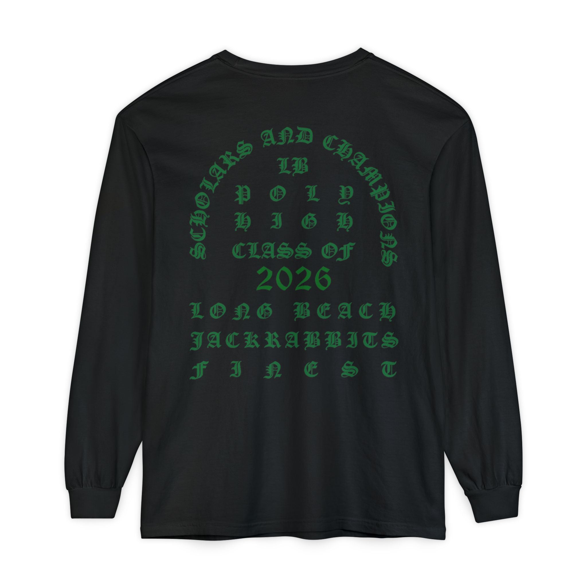 LB Poly Premium Personalizable "Graduation Year" OG Garment-Dyed Long Sleeve T-Shirt
