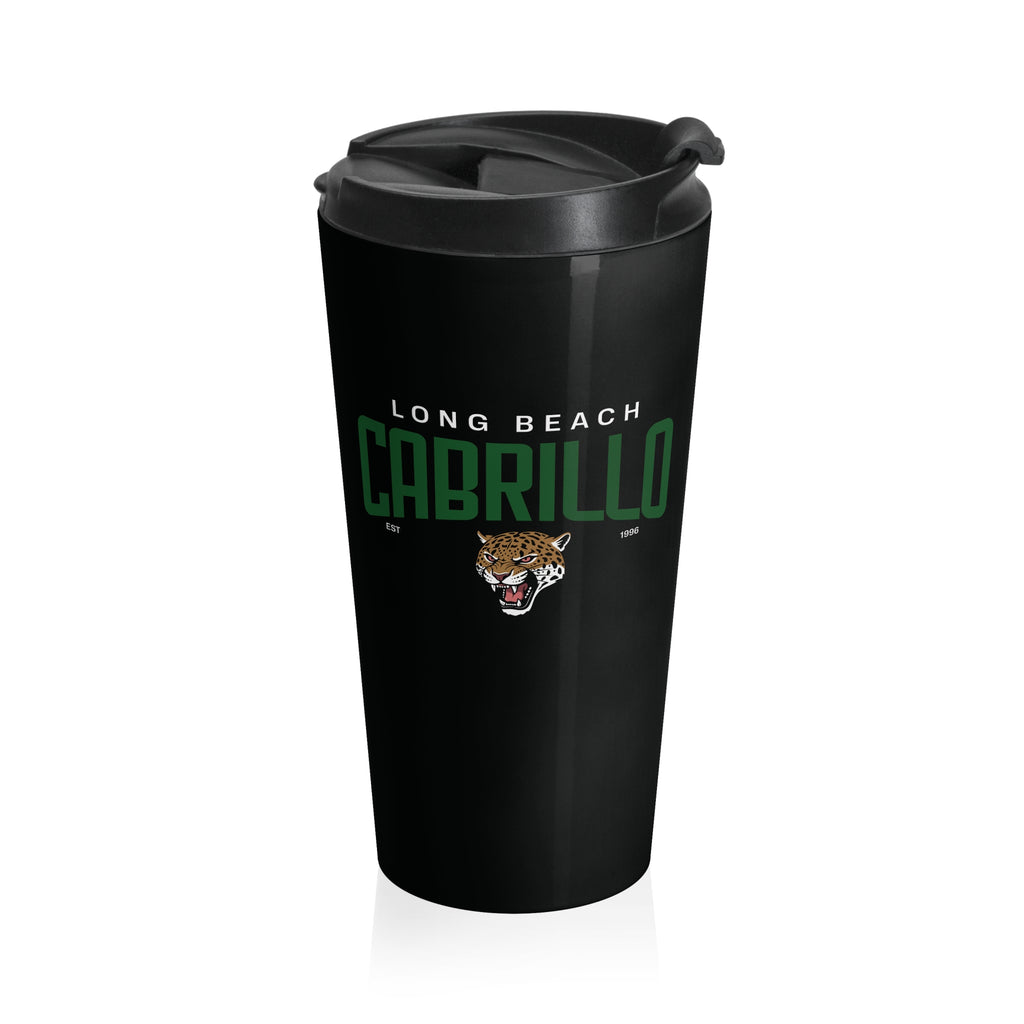 Long Beach Cabrillo Jaguars Steel Travel Mug