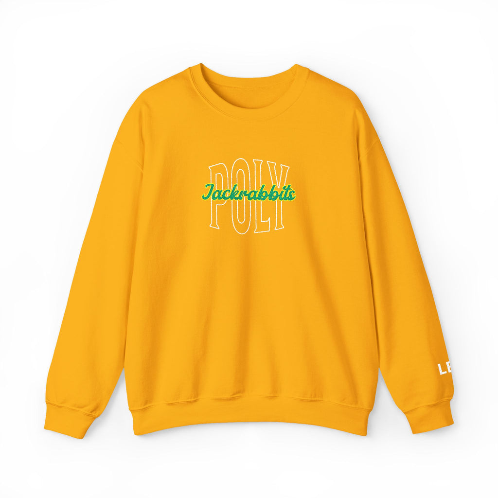 Personalizable Initial Embroidery Poly Crewneck Sweatshirt