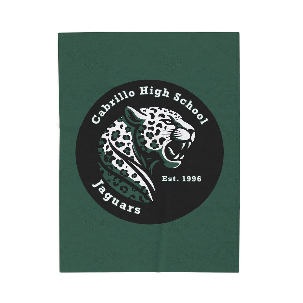 Long Beach Cabrillo Badge Velveteen Plush Blanket