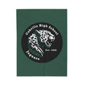 Long Beach Cabrillo Badge Velveteen Plush Blanket