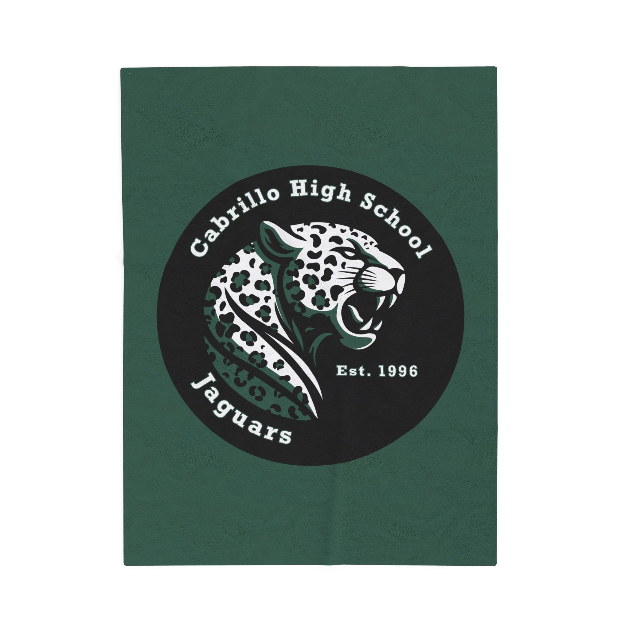Long Beach Cabrillo Badge Velveteen Plush Blanket