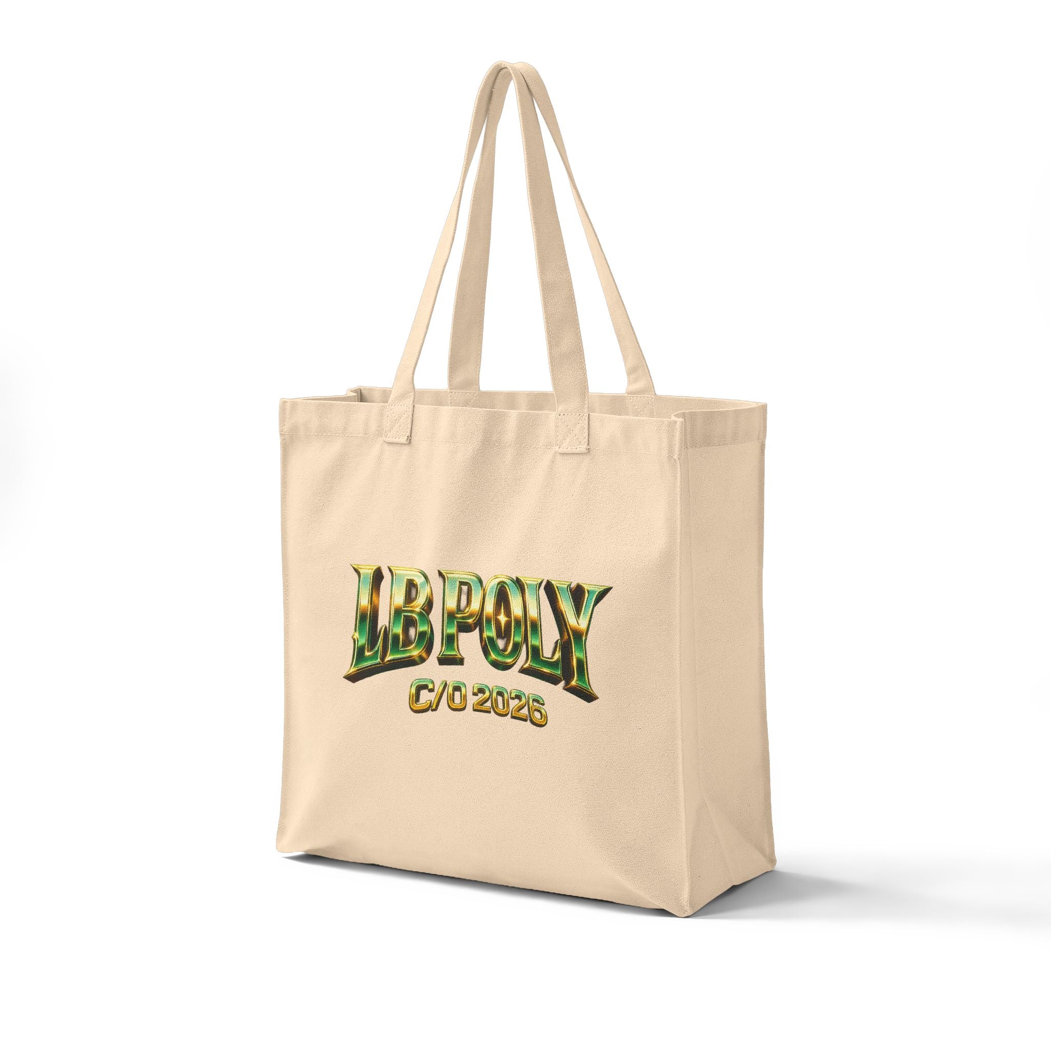 LB Poly C/O 2026 Canvas Grocery Tote Bag