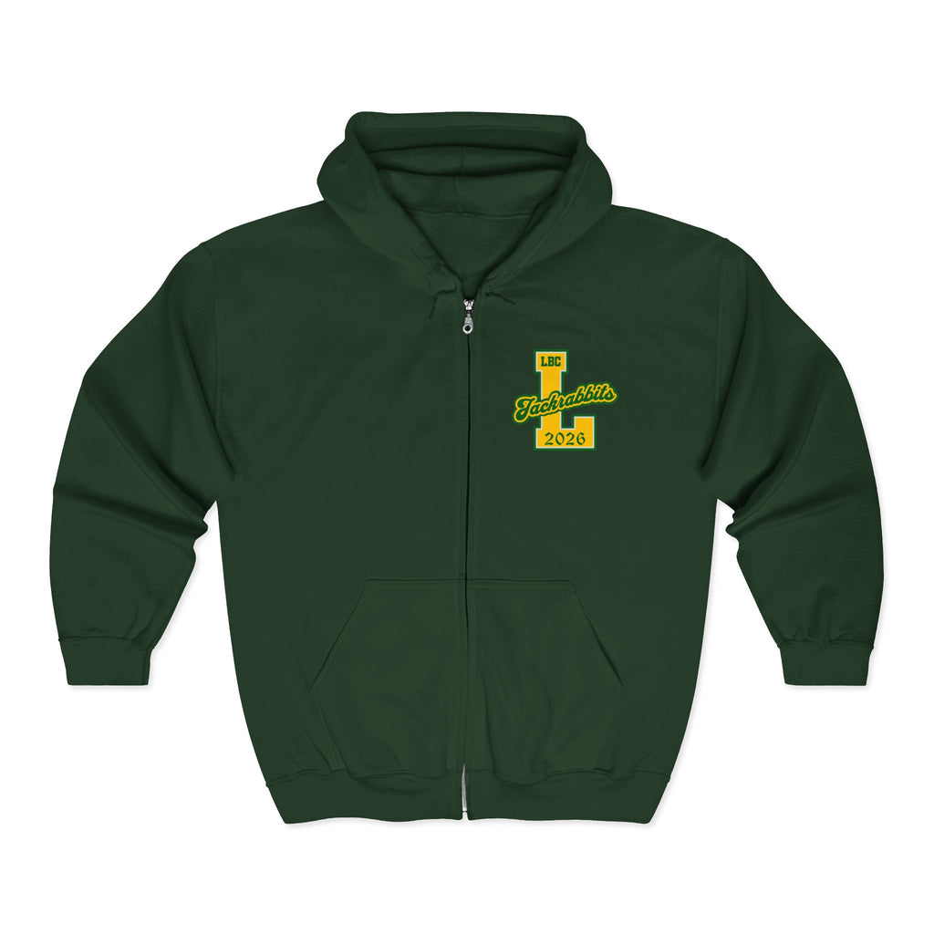 LB Poly Personalizable "Graduation Year" Varsity Zip Hoodie