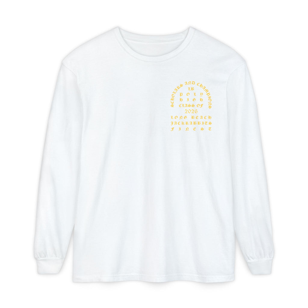 LB Poly Premium Personalizable "Graduation Year" OG Garment-Dyed Long Sleeve T-Shirt