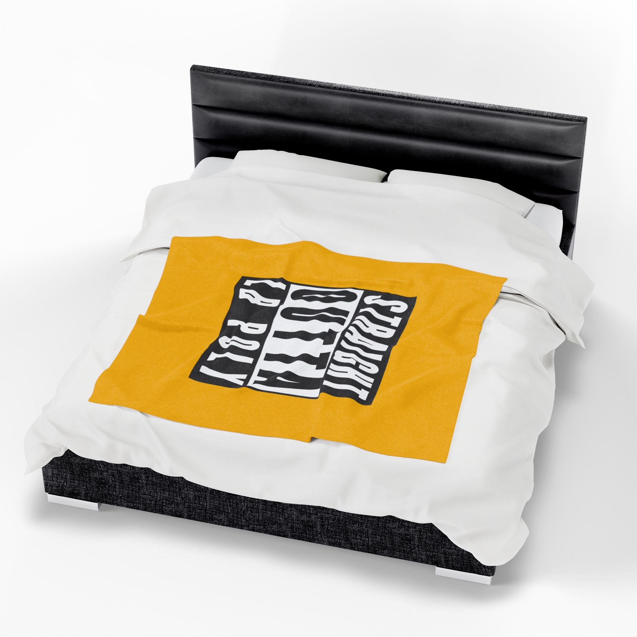 Straight Outta LB Poly Velveteen Plush Blanket