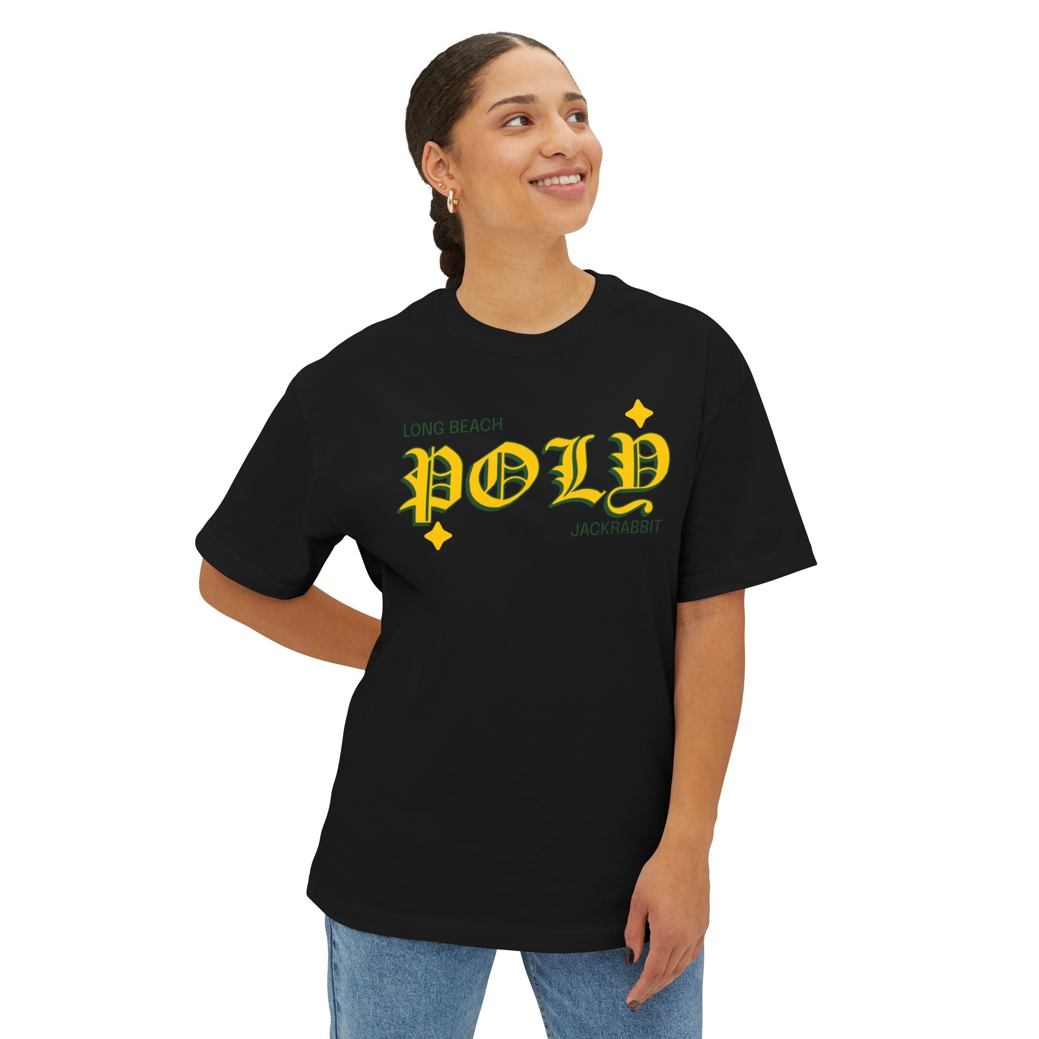 Poly Stars Boxy Oversized T‑Shirt