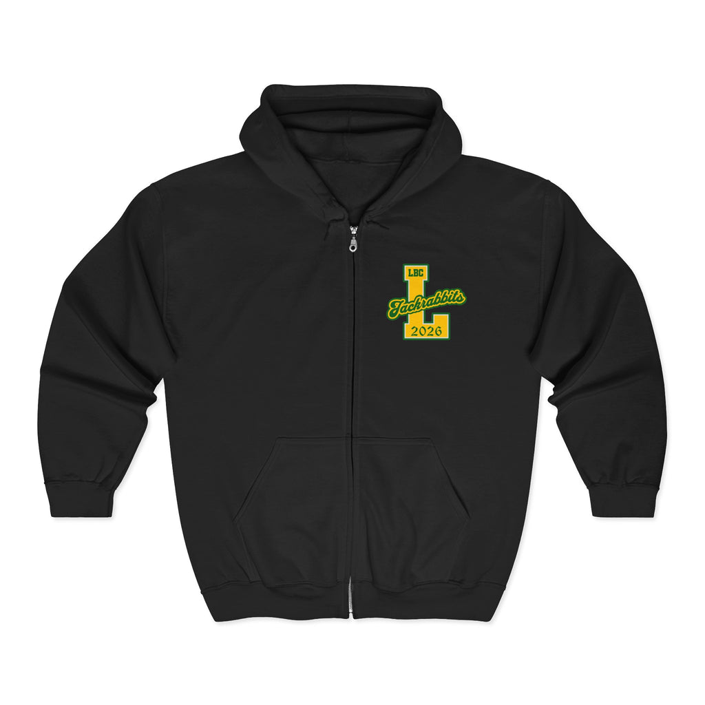 LB Poly Personalizable "Graduation Year" Varsity Zip Hoodie