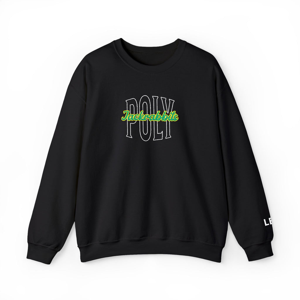 Personalizable Initial Embroidery Poly Crewneck Sweatshirt