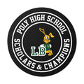 LB Poly Scholars and Champions Seal Round Stickers