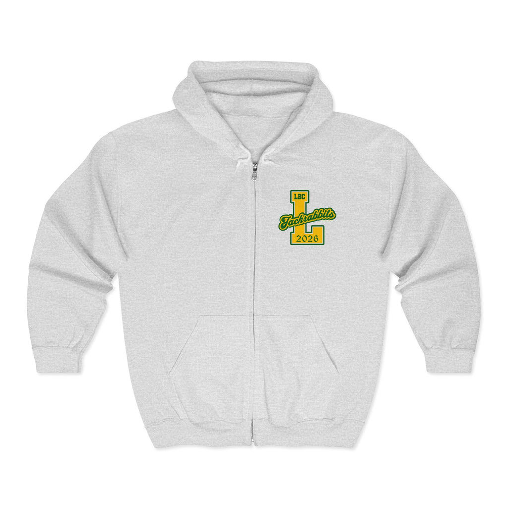 LB Poly Personalizable "Graduation Year" Varsity Zip Hoodie