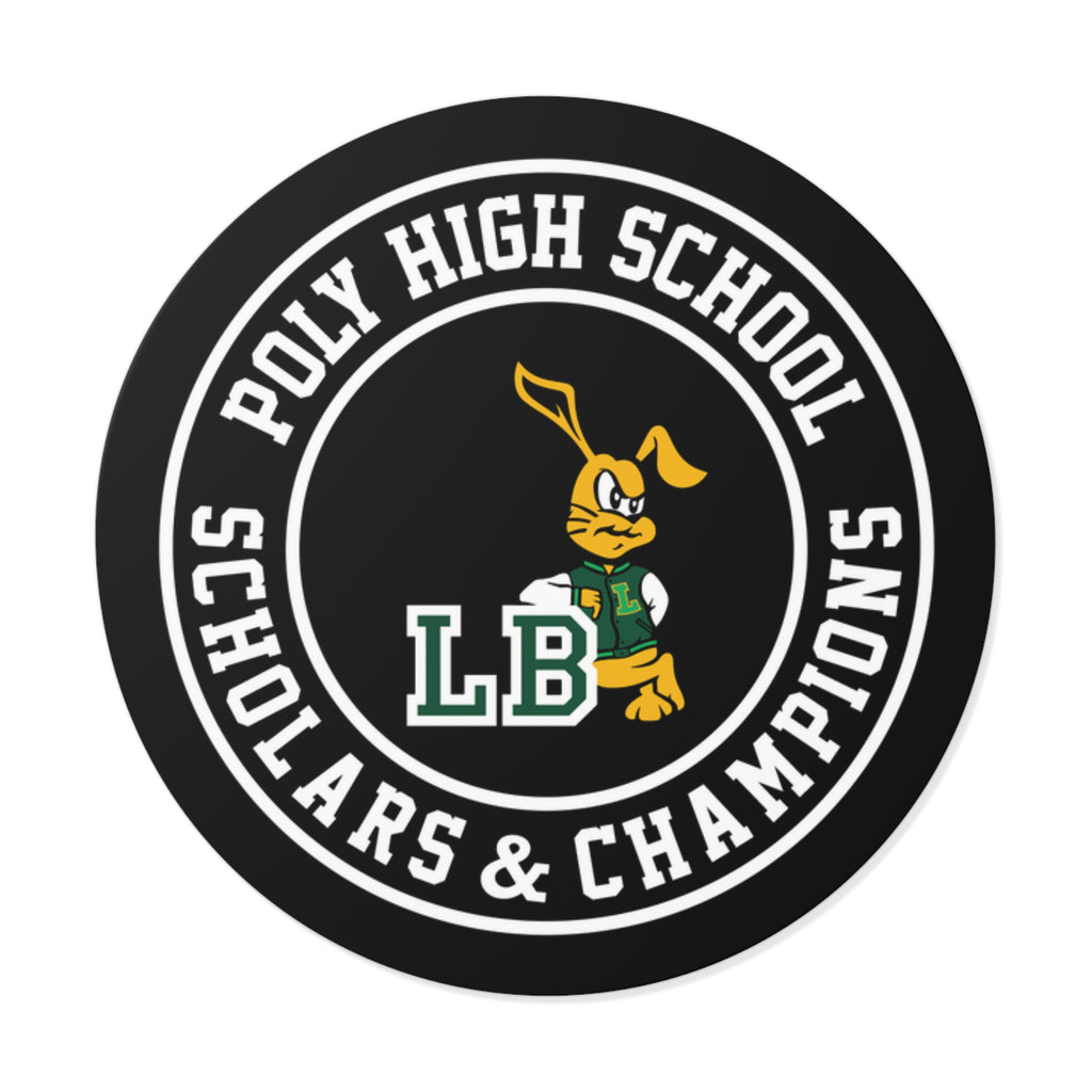 Poly High School Round Stickers