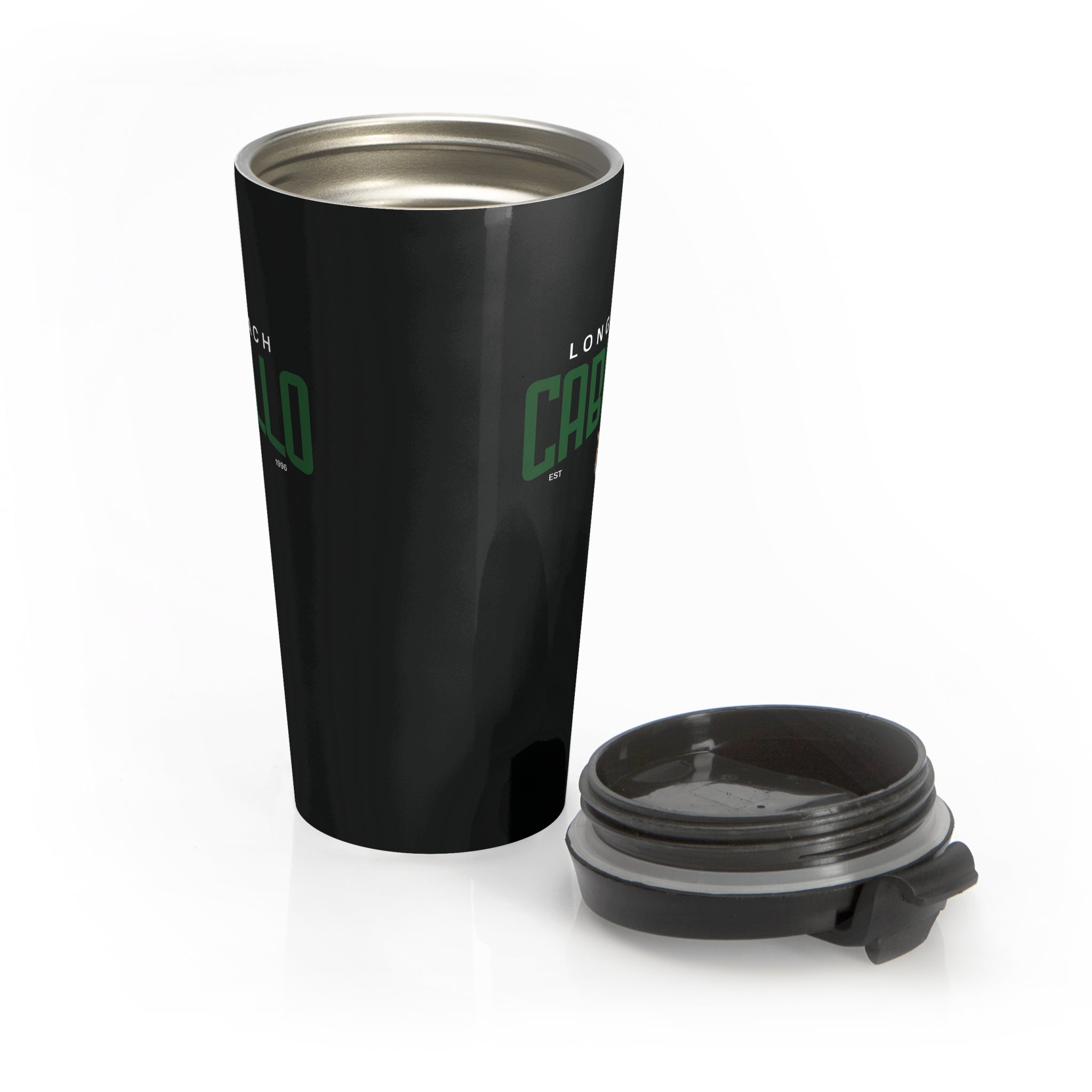 Long Beach Cabrillo Jaguars Steel Travel Mug