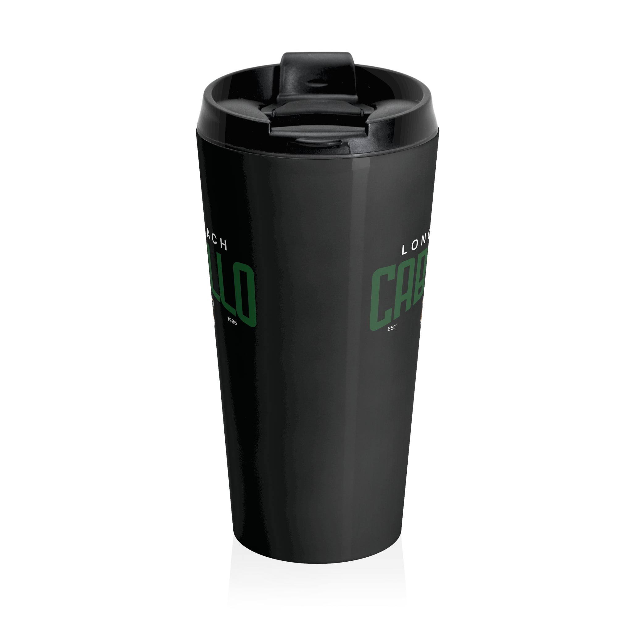 Long Beach Cabrillo Jaguars Steel Travel Mug