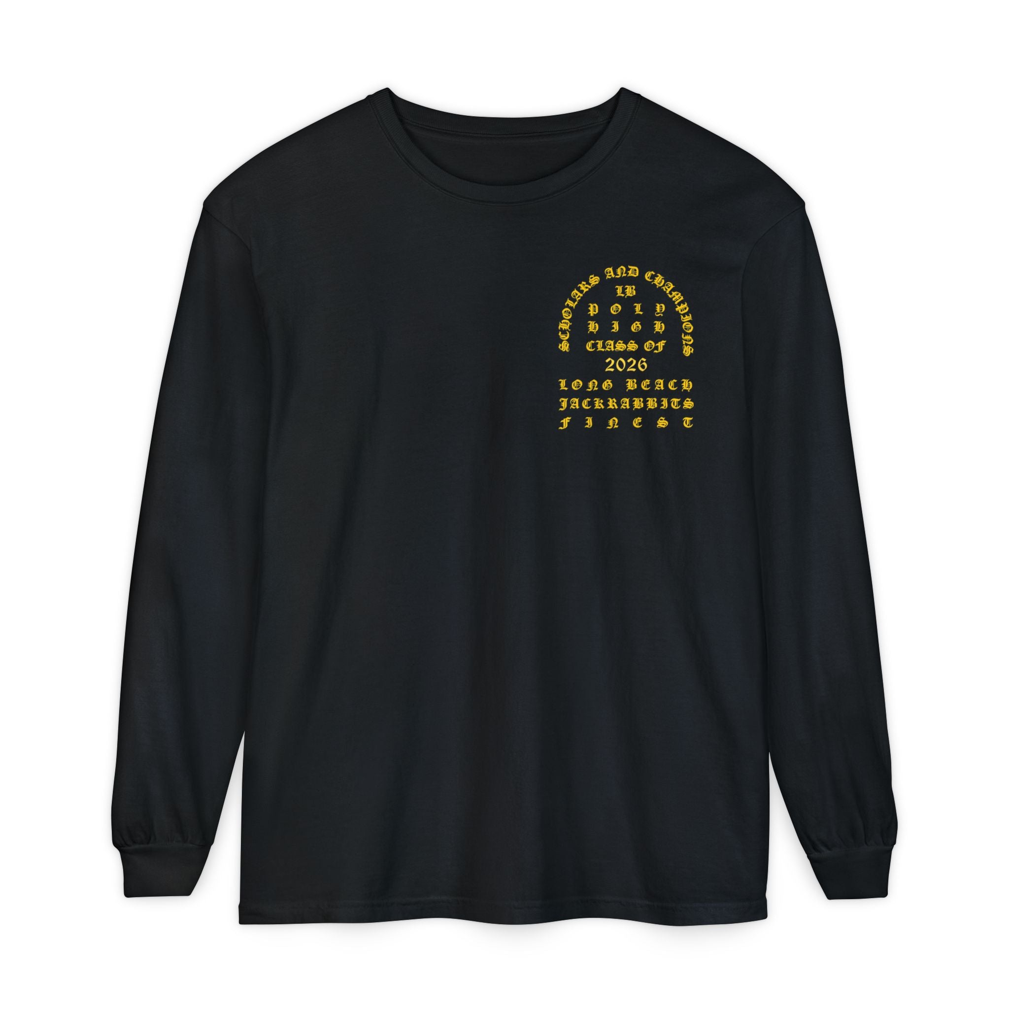 LB Poly Premium Personalizable "Graduation Year" OG Garment-Dyed Long Sleeve T-Shirt