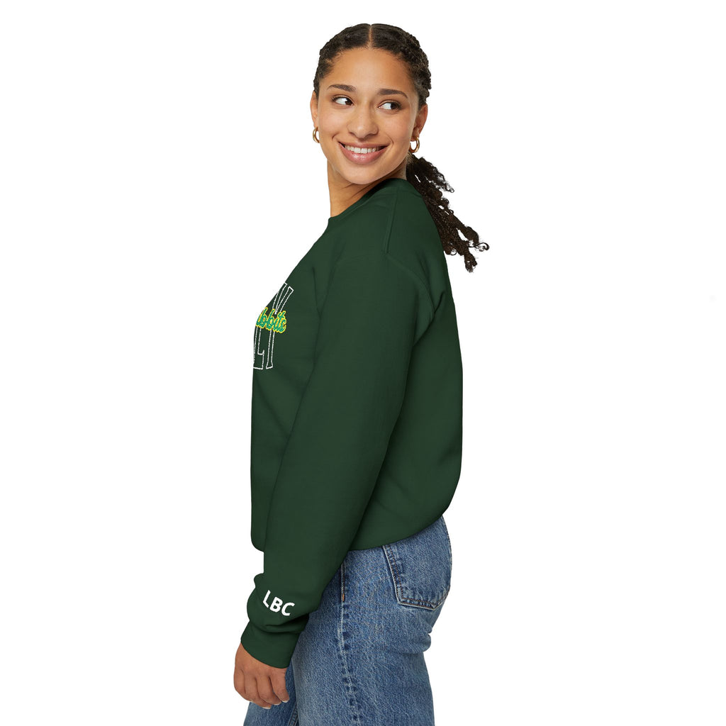 Personalizable Initial Embroidery Poly Crewneck Sweatshirt