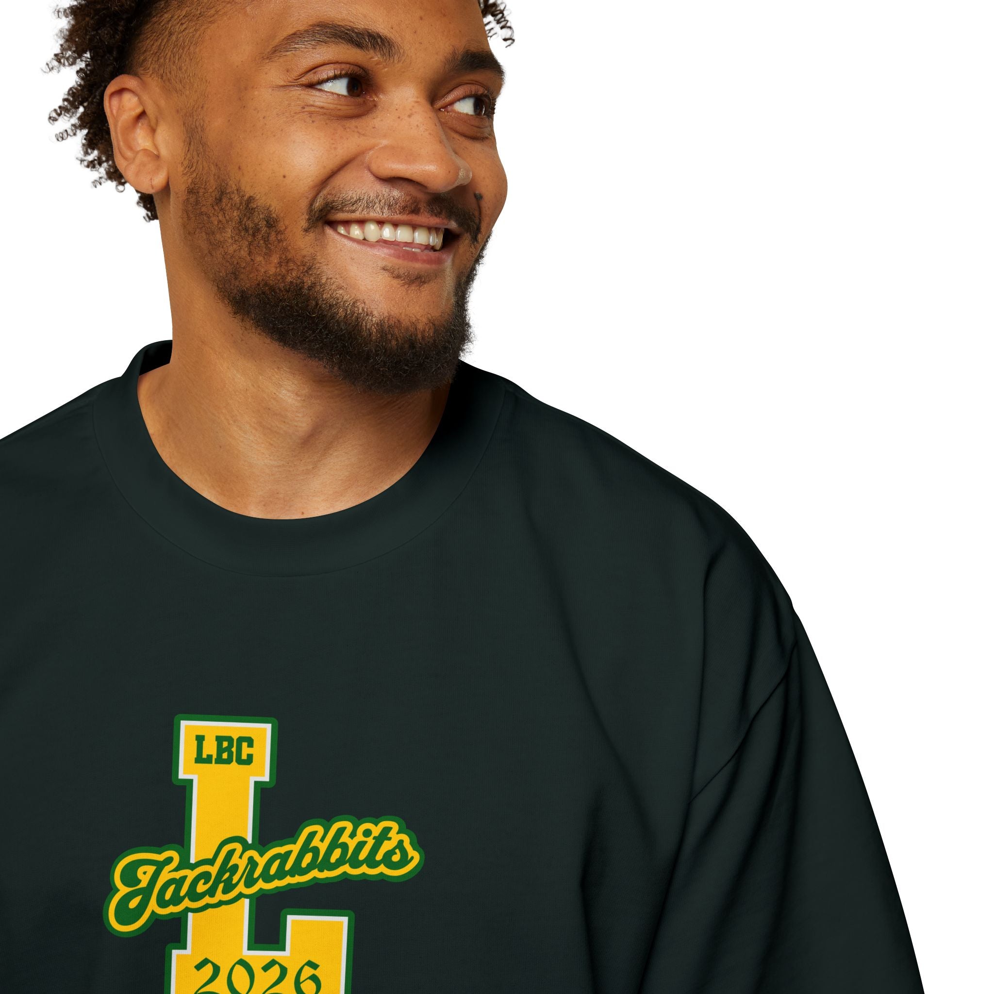 LB Poly Premium Personalizable "Graduation Year" Varsity Heavy Oversized T-Shirt