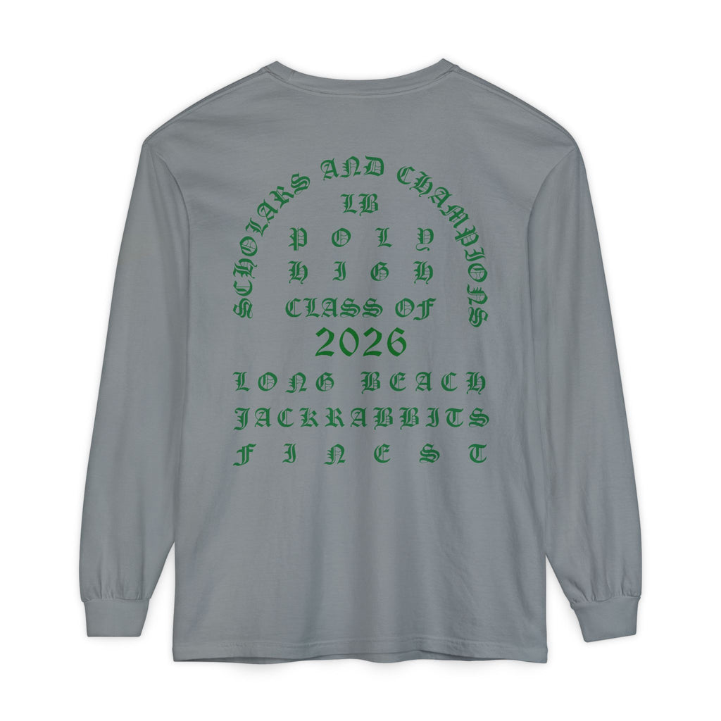 LB Poly Premium Personalizable "Graduation Year" OG Garment-Dyed Long Sleeve T-Shirt