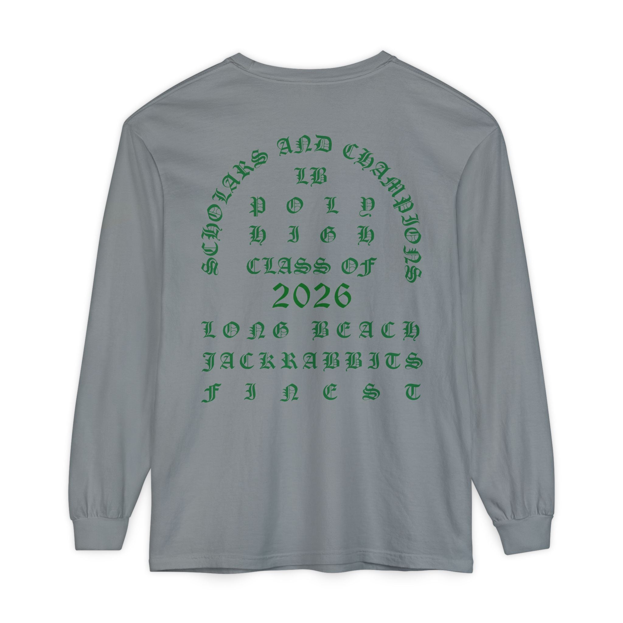 LB Poly Premium Personalizable "Graduation Year" OG Garment-Dyed Long Sleeve T-Shirt