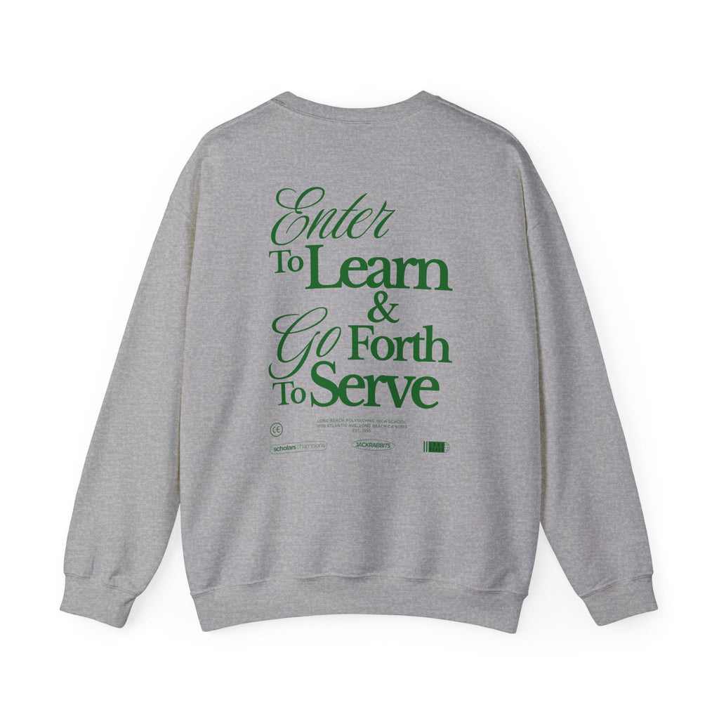 LB Poly Personalizable "Graduation Year" Learn & Serve Crewneck Sweater