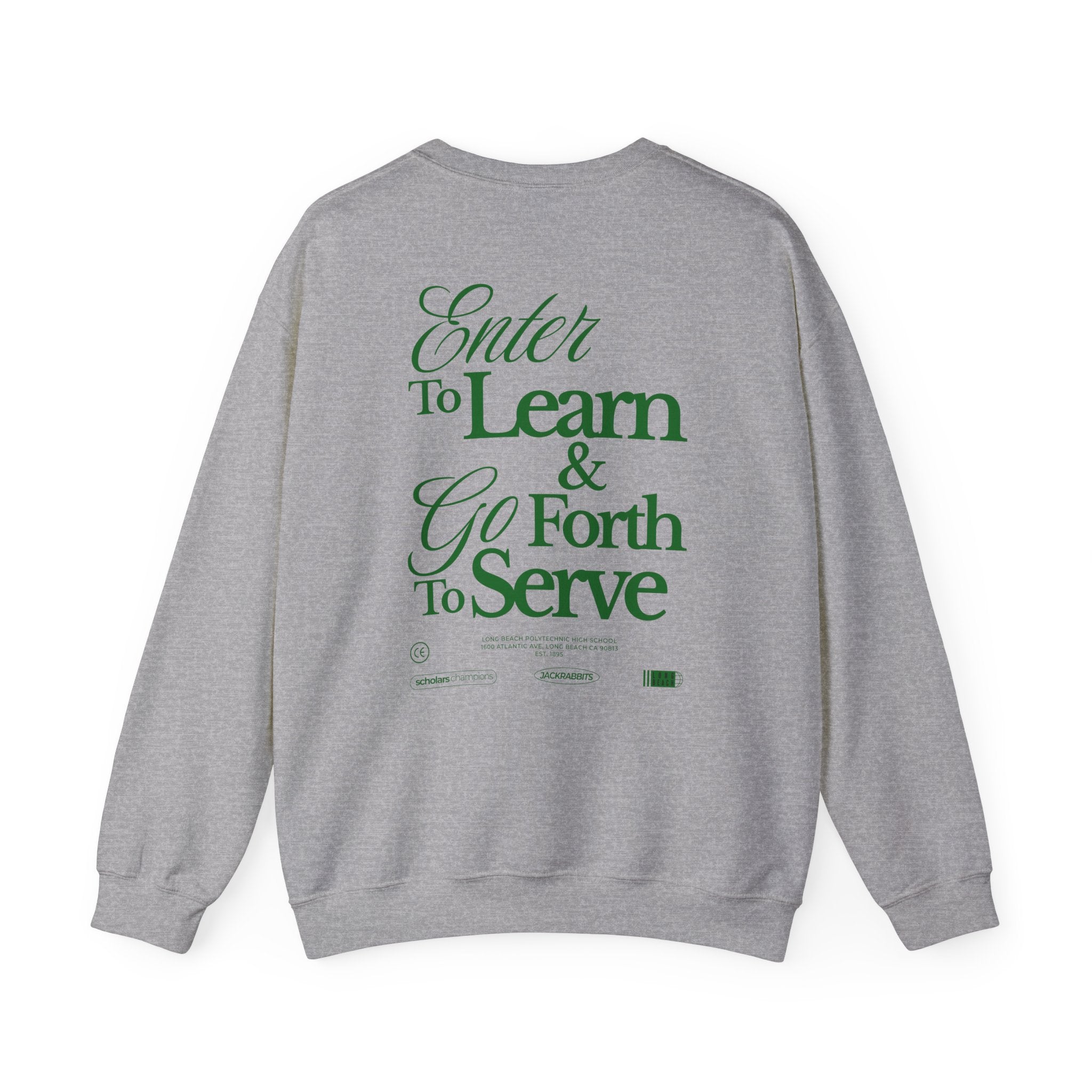 LB Poly Personalizable "Graduation Year" Learn & Serve Crewneck Sweater