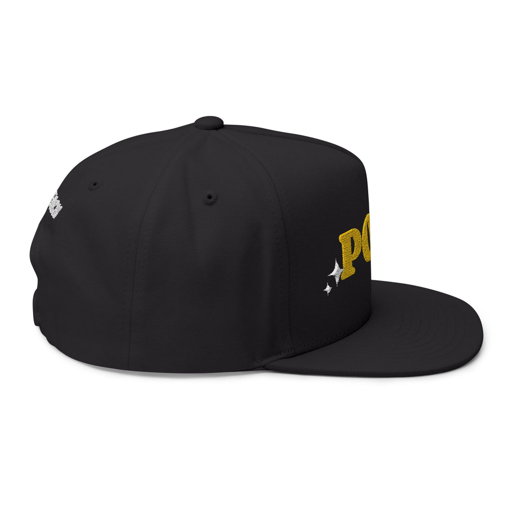 Poly Star Embroidery Snapback Hat