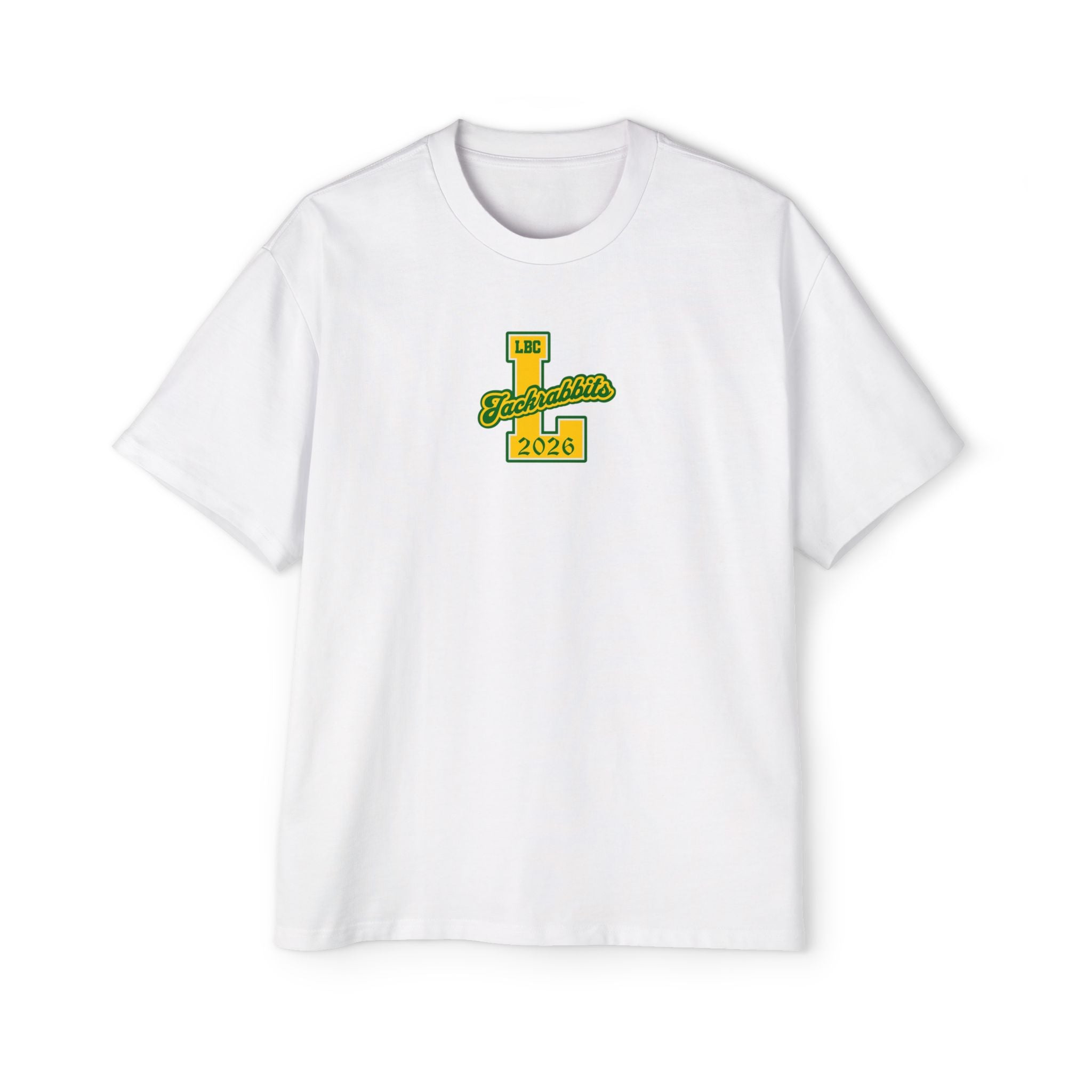 LB Poly Premium Personalizable "Graduation Year" Varsity Heavy Oversized T-Shirt