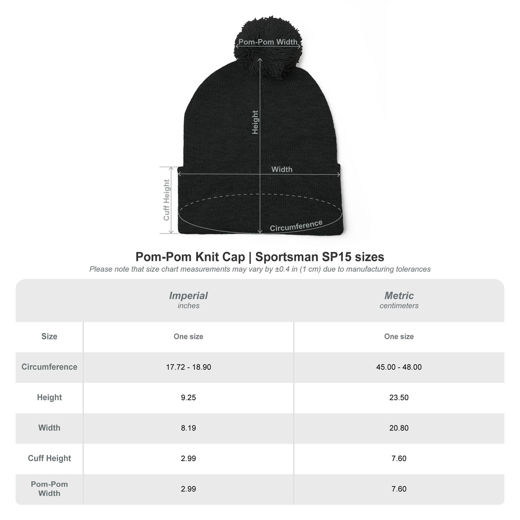 Long Beach Poly Marching Unit Pom-Pom Knit Beanie
