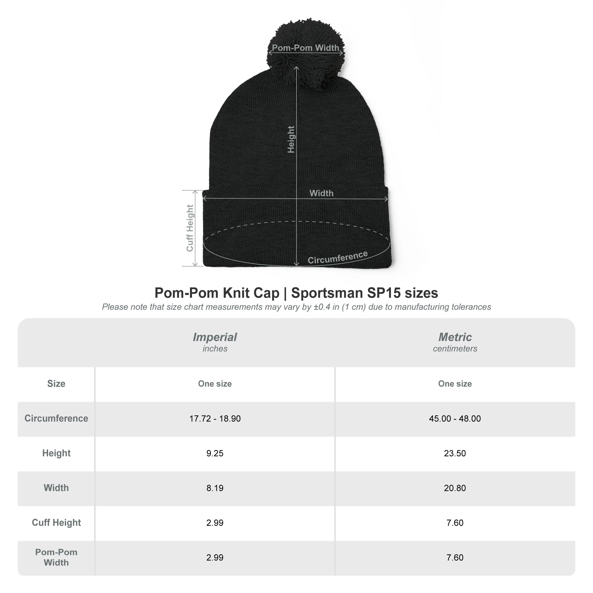 Long Beach Poly Marching Unit Pom-Pom Knit Beanie