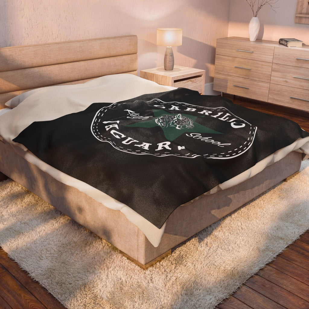Long Beach Cabrillo Star Velveteen Plush Blanket