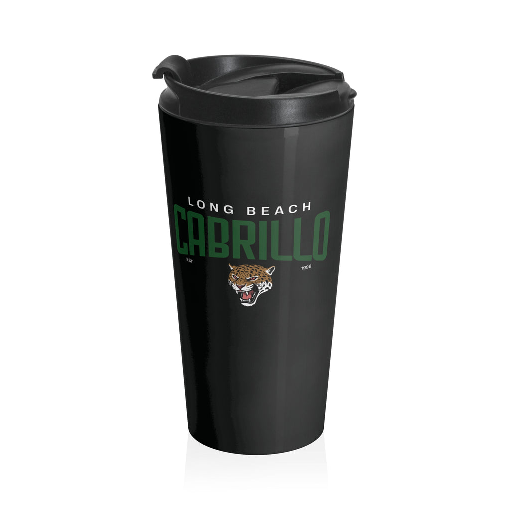 Long Beach Cabrillo Jaguars Steel Travel Mug