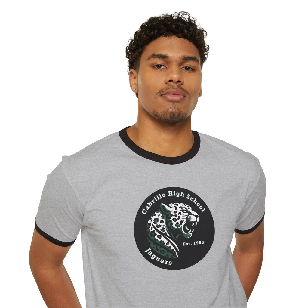 Long Beach Cabrillo Badge Premium Ringer T-Shirt