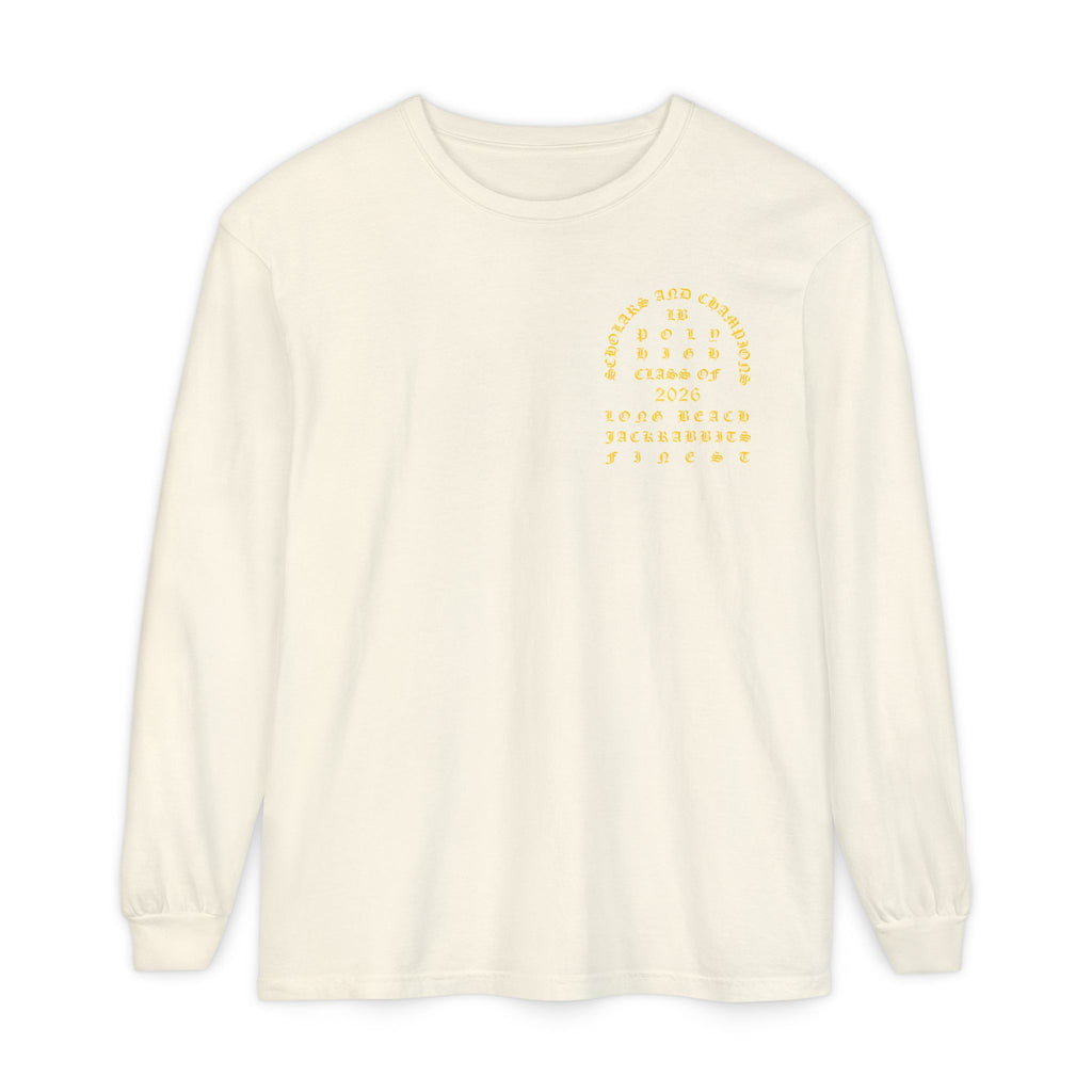 LB Poly Premium Personalizable "Graduation Year" OG Garment-Dyed Long Sleeve T-Shirt