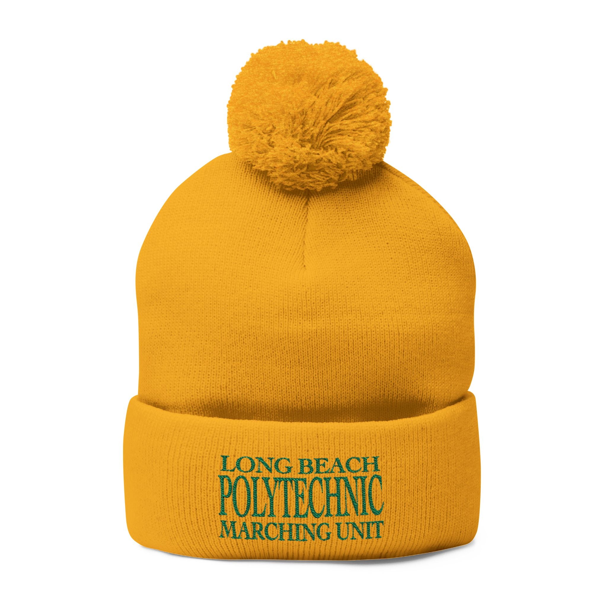 Long Beach Poly Marching Unit Pom-Pom Knit Beanie