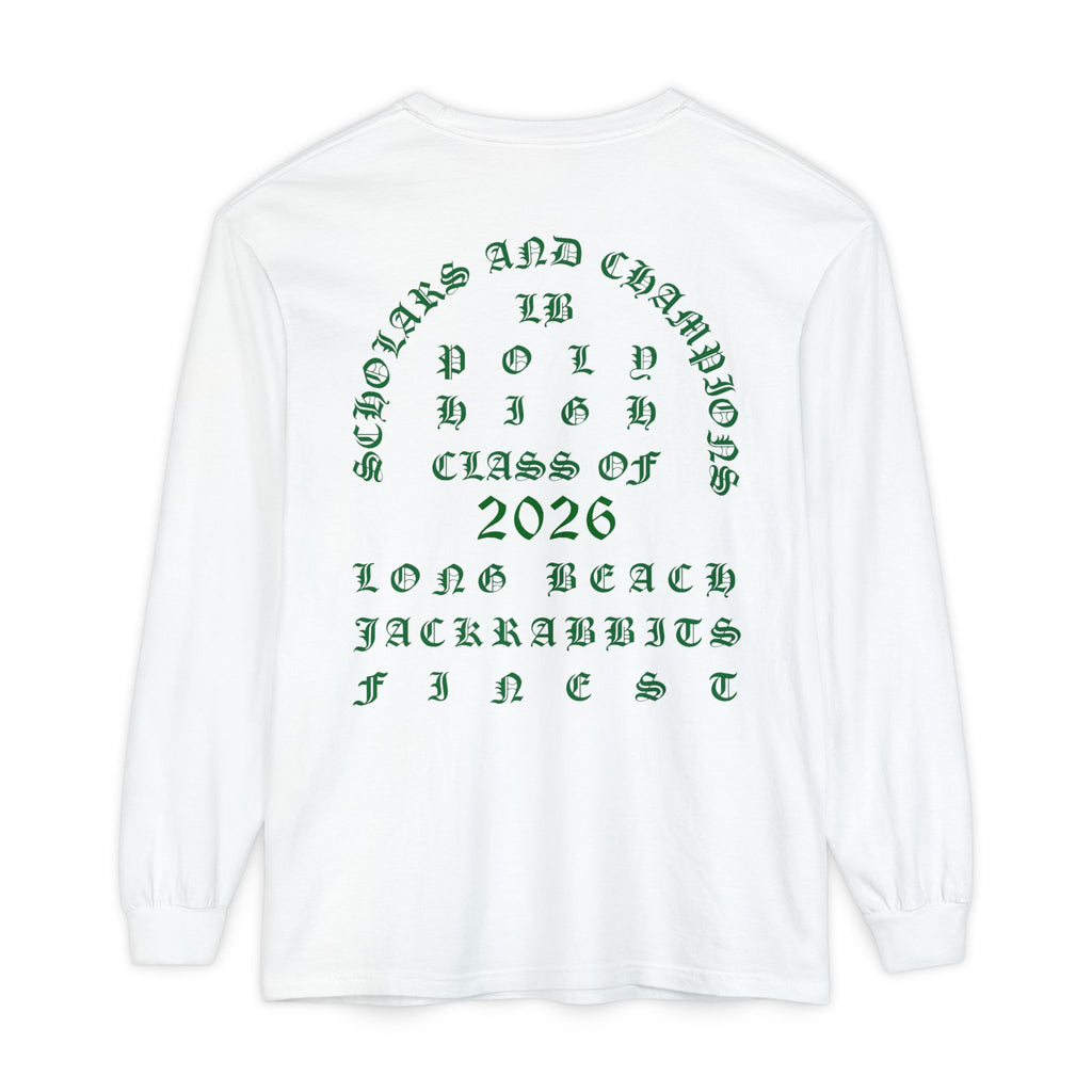LB Poly Premium Personalizable "Graduation Year" OG Garment-Dyed Long Sleeve T-Shirt