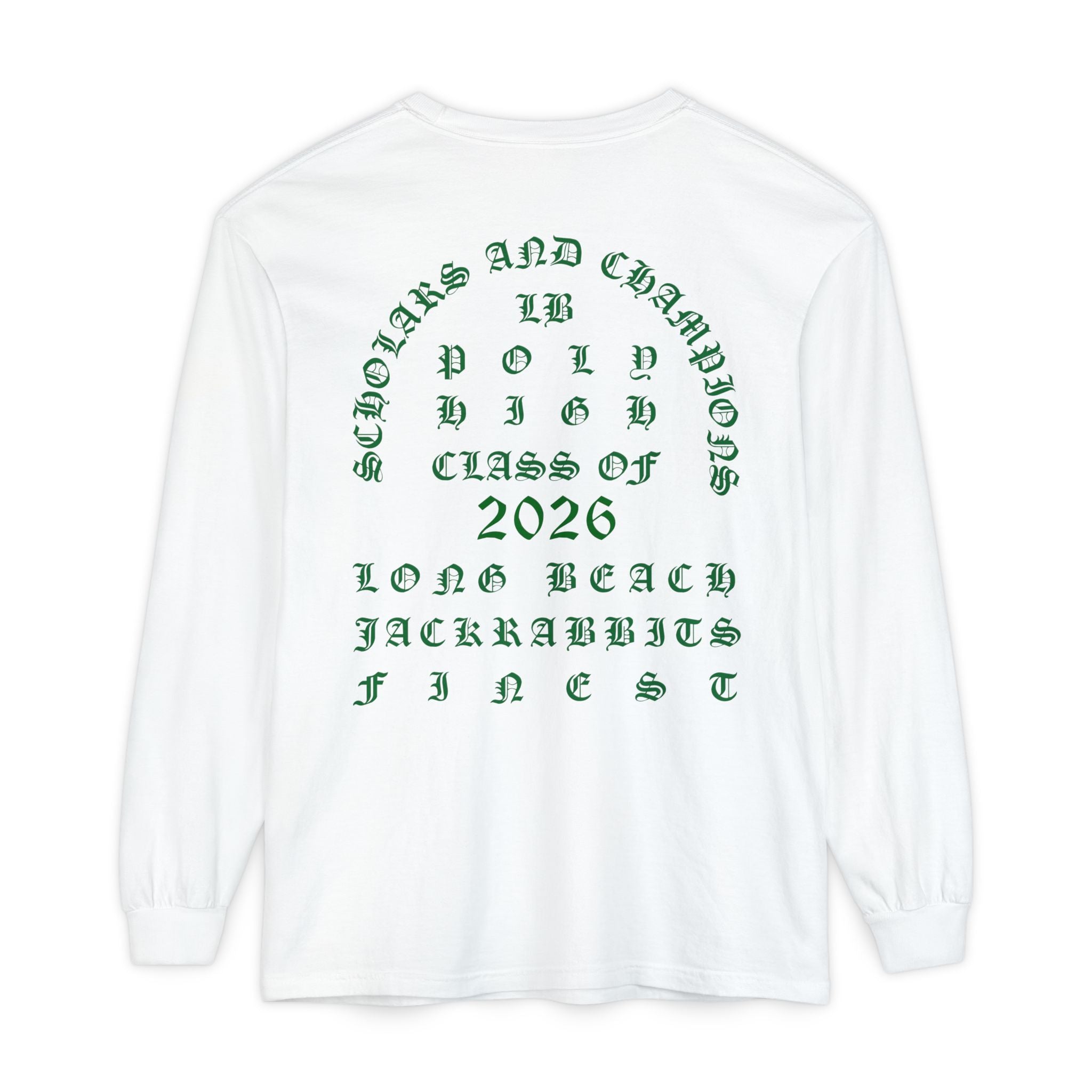 LB Poly Premium Personalizable "Graduation Year" OG Garment-Dyed Long Sleeve T-Shirt