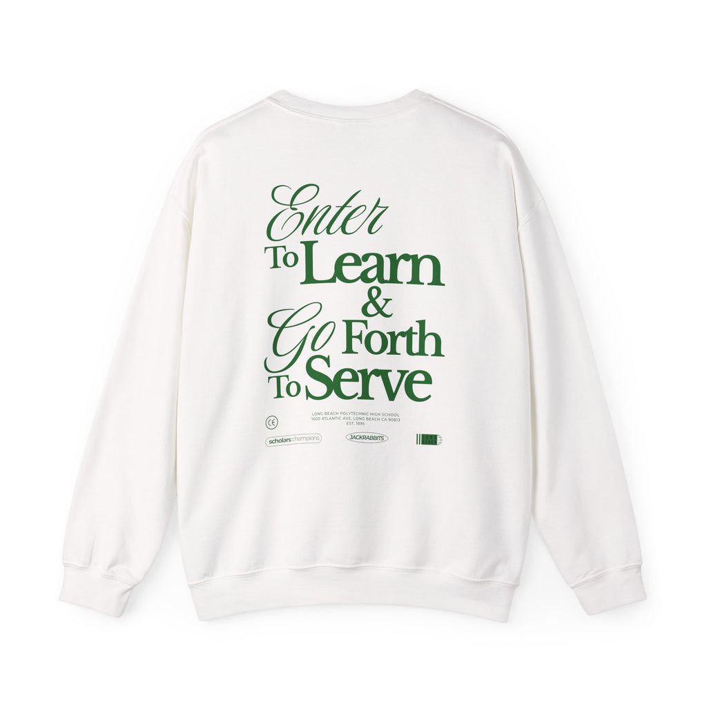 LB Poly Personalizable "Graduation Year" Learn & Serve Crewneck Sweater