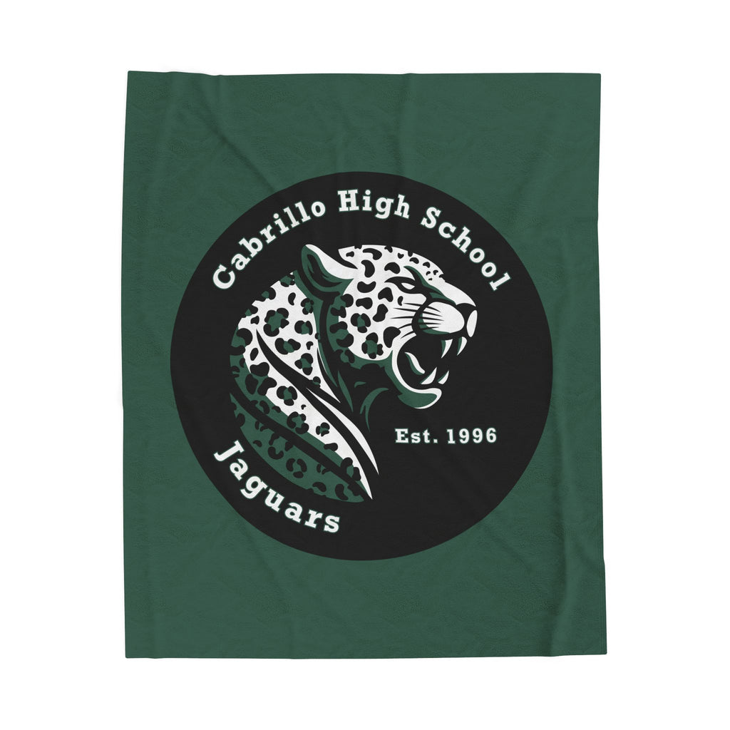 Long Beach Cabrillo Badge Velveteen Plush Blanket