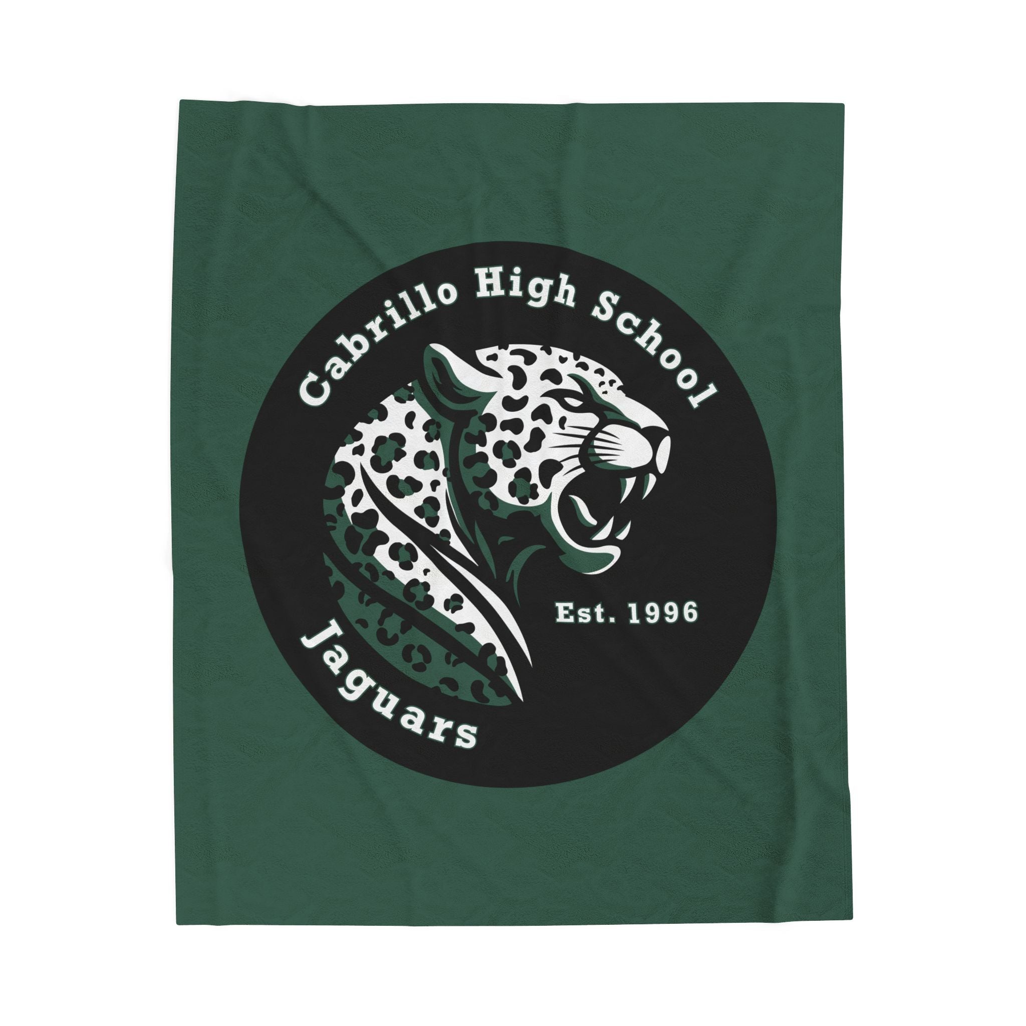 Long Beach Cabrillo Badge Velveteen Plush Blanket