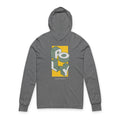 Poly 3D Block Hooded Long Sleeve Tee
