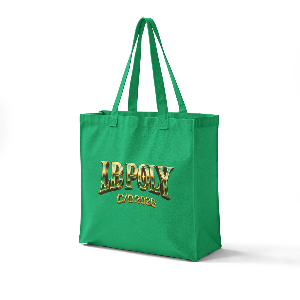 LB Poly C/O 2026 Canvas Grocery Tote Bag