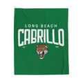 Long Beach Cabrillo Jaguars Velveteen Plush Blanket