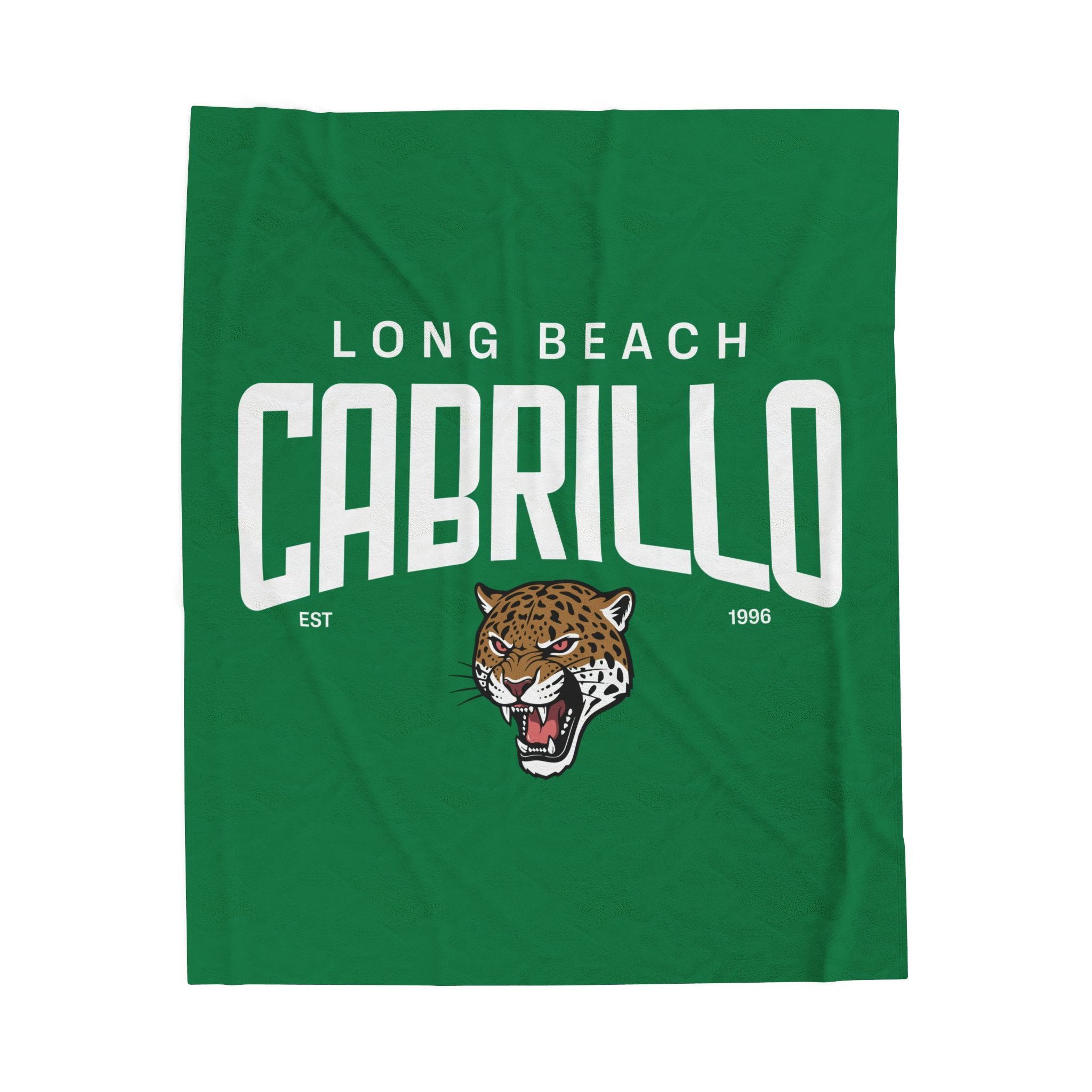 Long Beach Cabrillo Jaguars Velveteen Plush Blanket