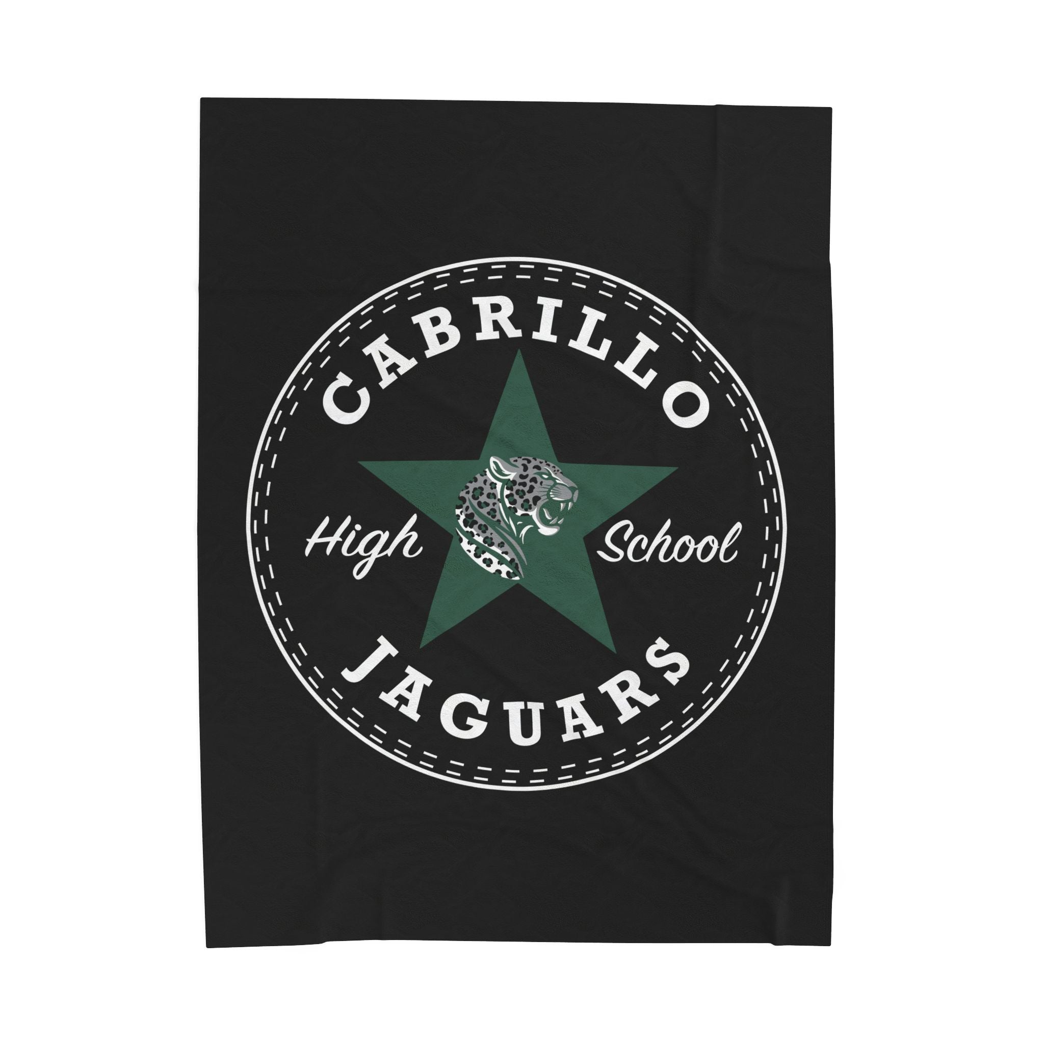 Long Beach Cabrillo Star Velveteen Plush Blanket