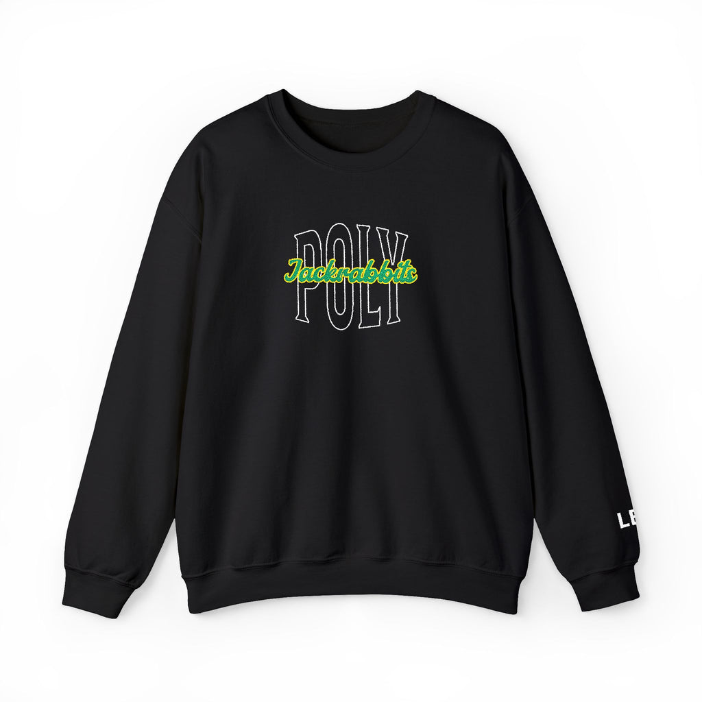 Personalizable Initial Embroidery Poly Crewneck Sweatshirt