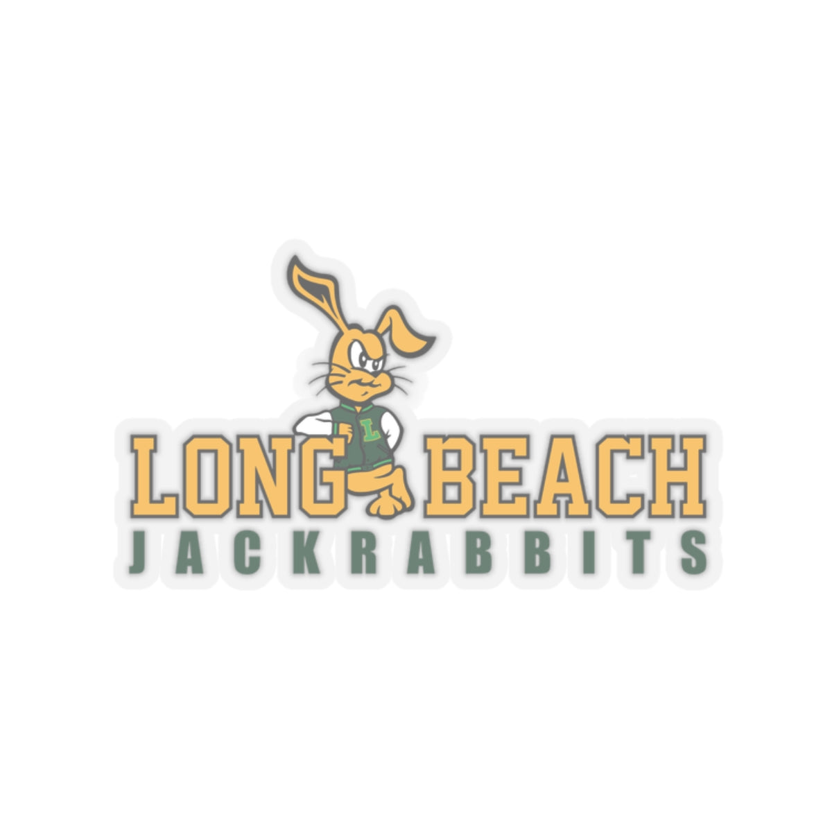 Long Beach Jackrabbits Kiss-Cut Stickers