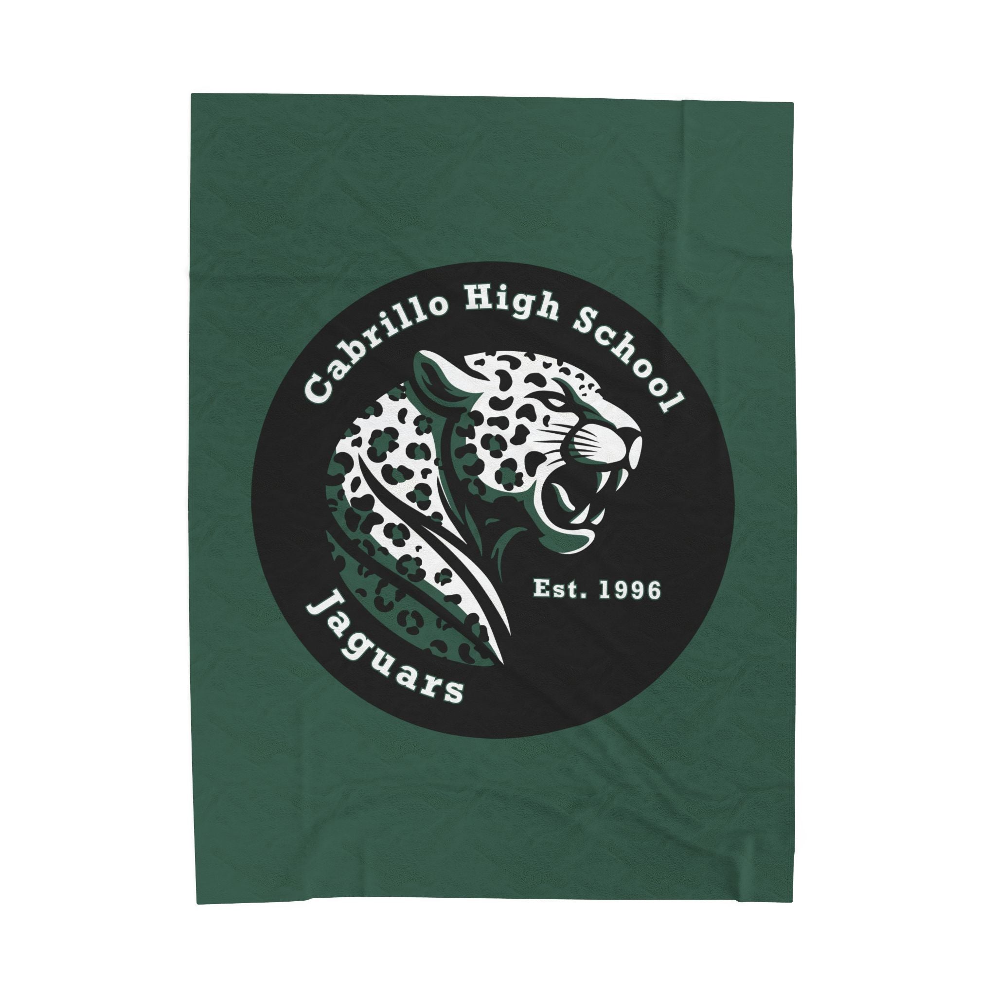 Long Beach Cabrillo Badge Velveteen Plush Blanket