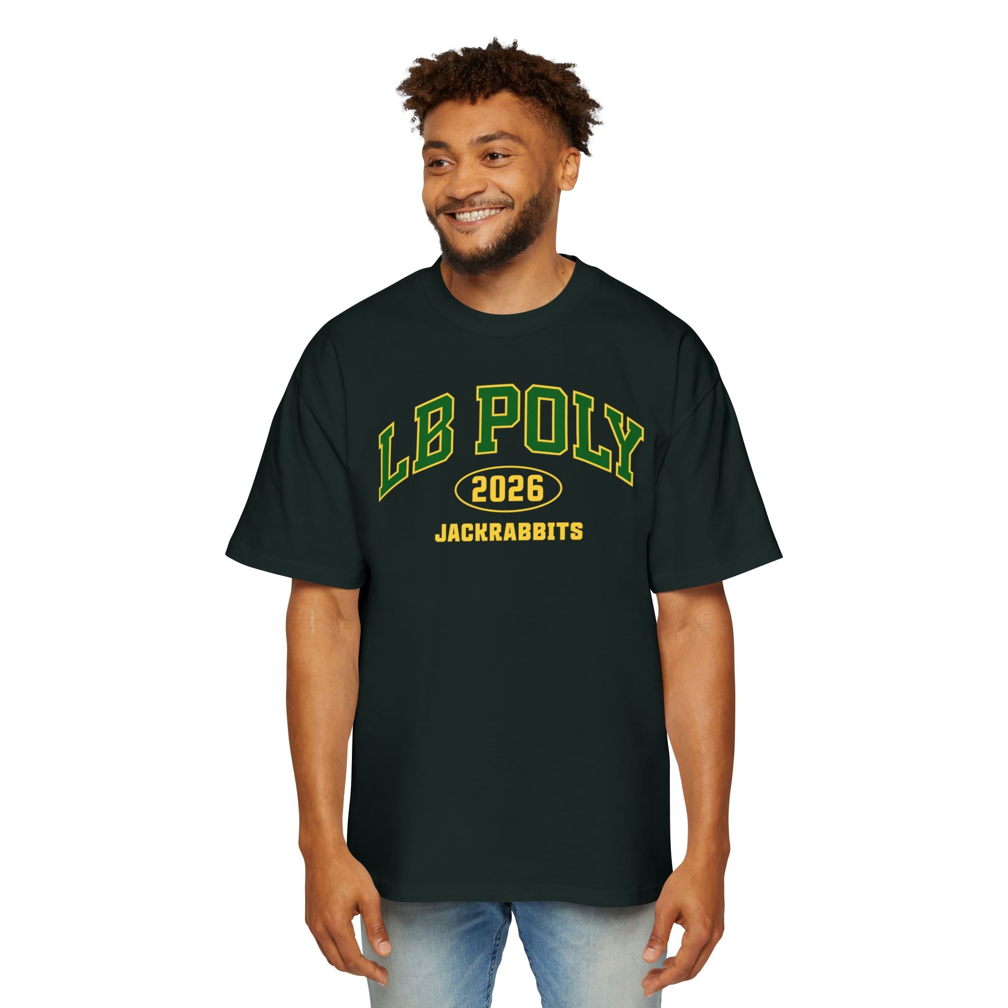 LB Poly Premium Personalizable "Graduation Year" Sports Heavy Oversized T-Shirt