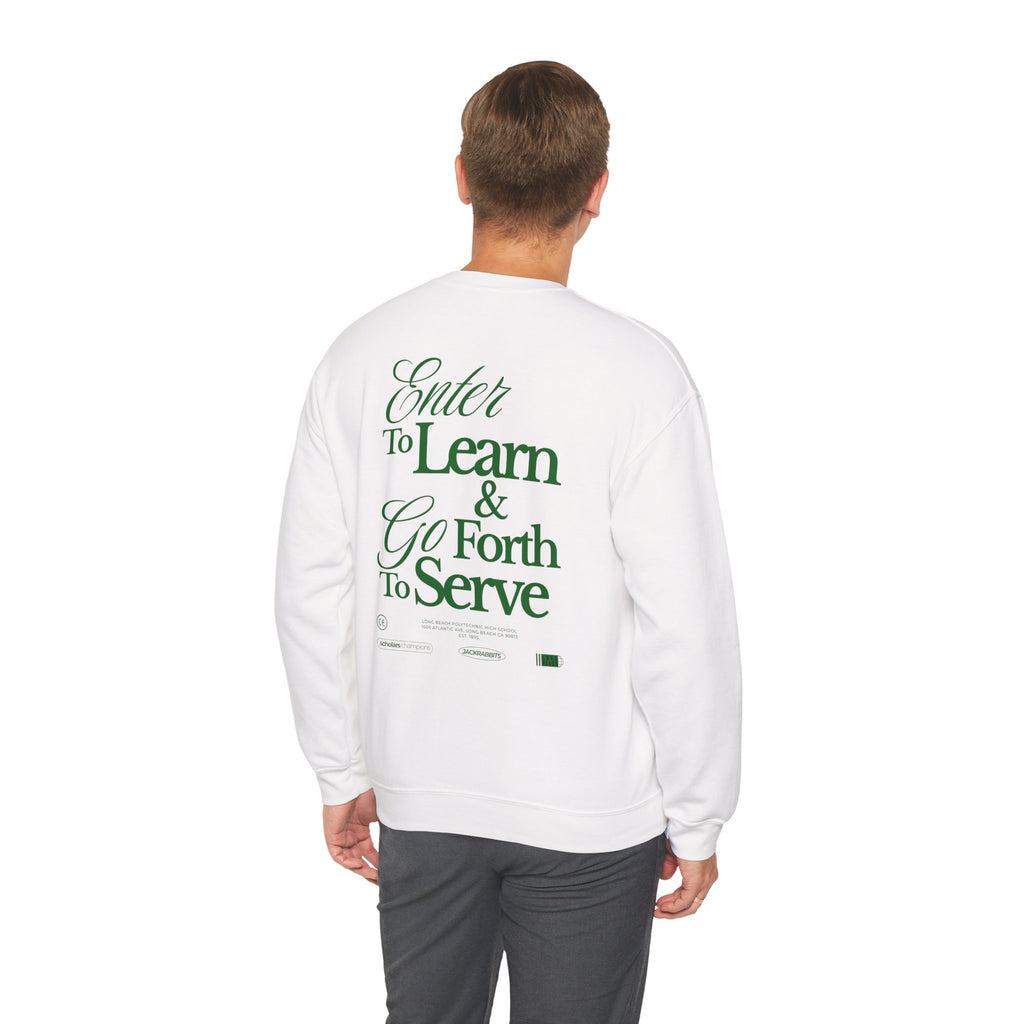 LB Poly Personalizable "Graduation Year" Learn & Serve Crewneck Sweater